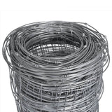 Vidaxl hek 50x1,25 m Galvanisé en acier argent coloré
