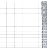 Vidaxl hek 50x1,6 m en acier galvanisé couleur argent