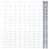 Vidaxl hek 50x1,6 m en acier galvanisé couleur argent