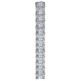 Vidaxl Garden Fence 50x1,25 m Galvanisé en acier argent coloré
