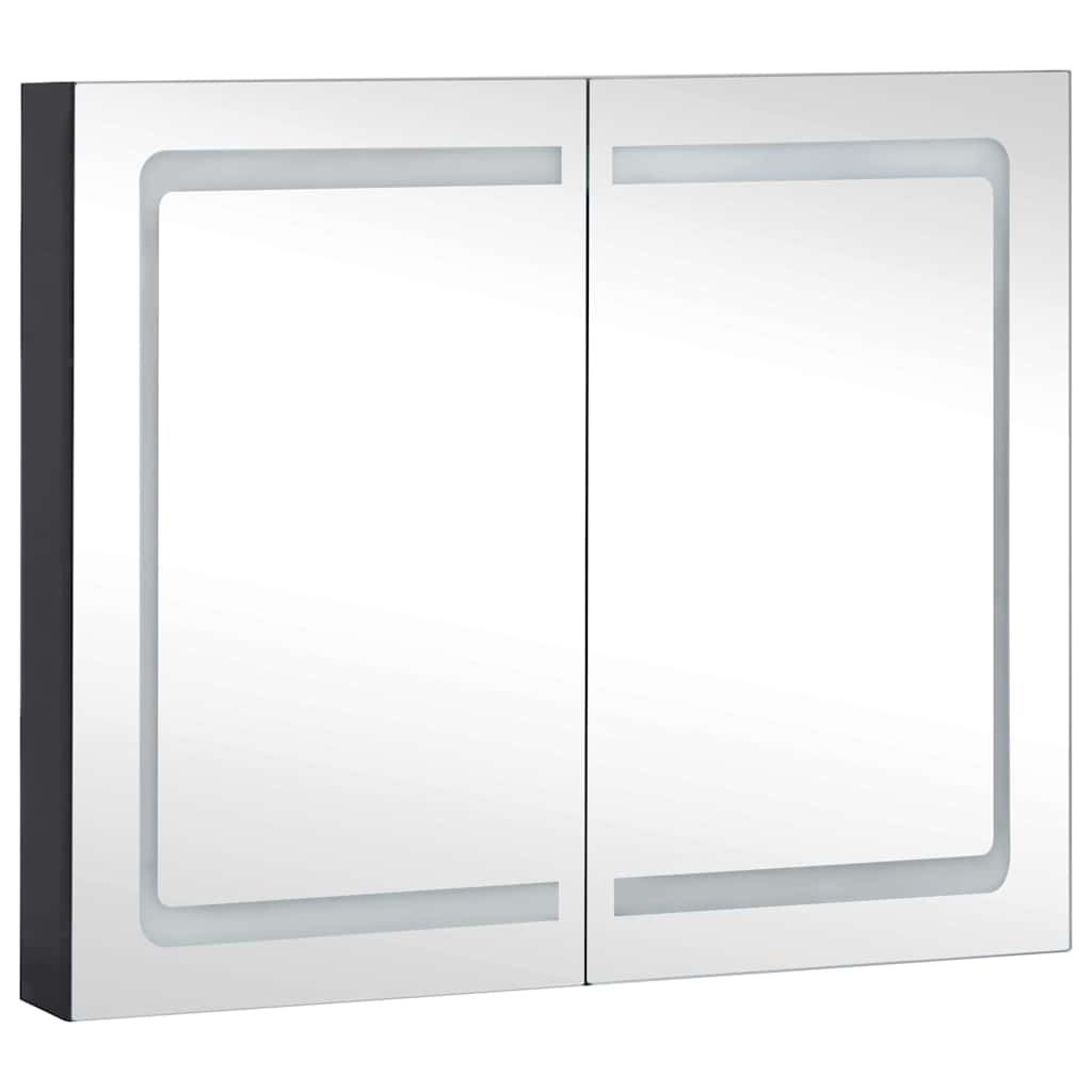 Vidaxl badkamerkast met spiegel en led 80x12,2x68 cm