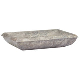 Vidaxl sink 50x35x10 cm marble gray