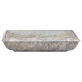 Vidaxl sink 50x35x10 cm marble gray