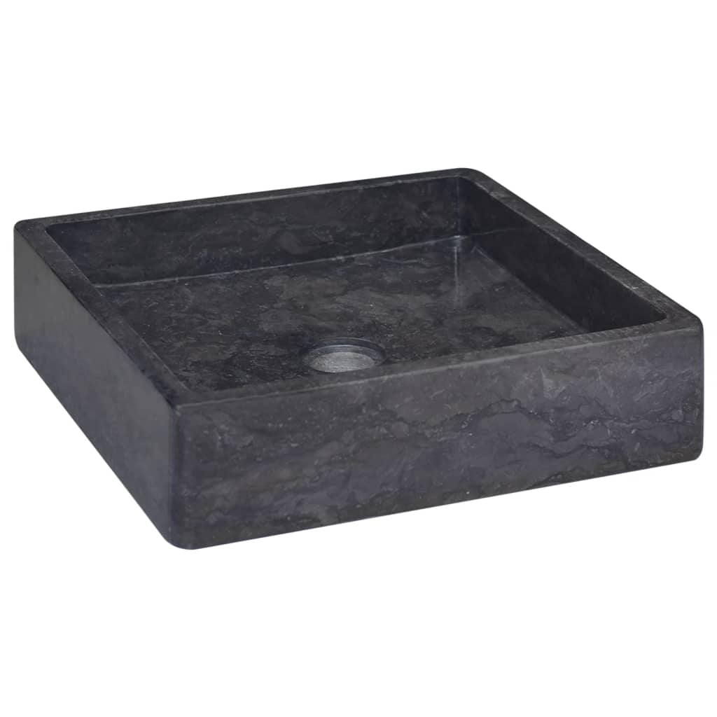 Vidaxl Sink 40x40x10 cm marmor svart