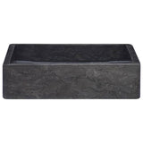 Vidaxl Sink 40x40x10 cm marmor svart