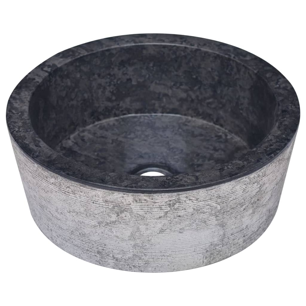 Vidaxl Sink Ø40x15 cm di marmo nero