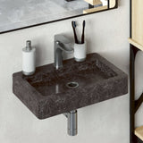 Vidaxl Washbasin Wall -montowana 38x24x6,5 cm marmurowa czarna