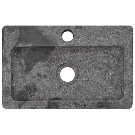 Mur de lavabo Vidaxl - Moule 38x24x6,5 cm Gris en marbre