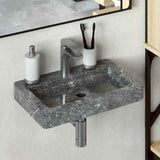 Mur de lavabo Vidaxl - Moule 38x24x6,5 cm Gris en marbre