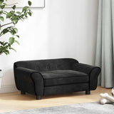 Vidaxl Dog Bank 72x45x30 cm en peluche noir