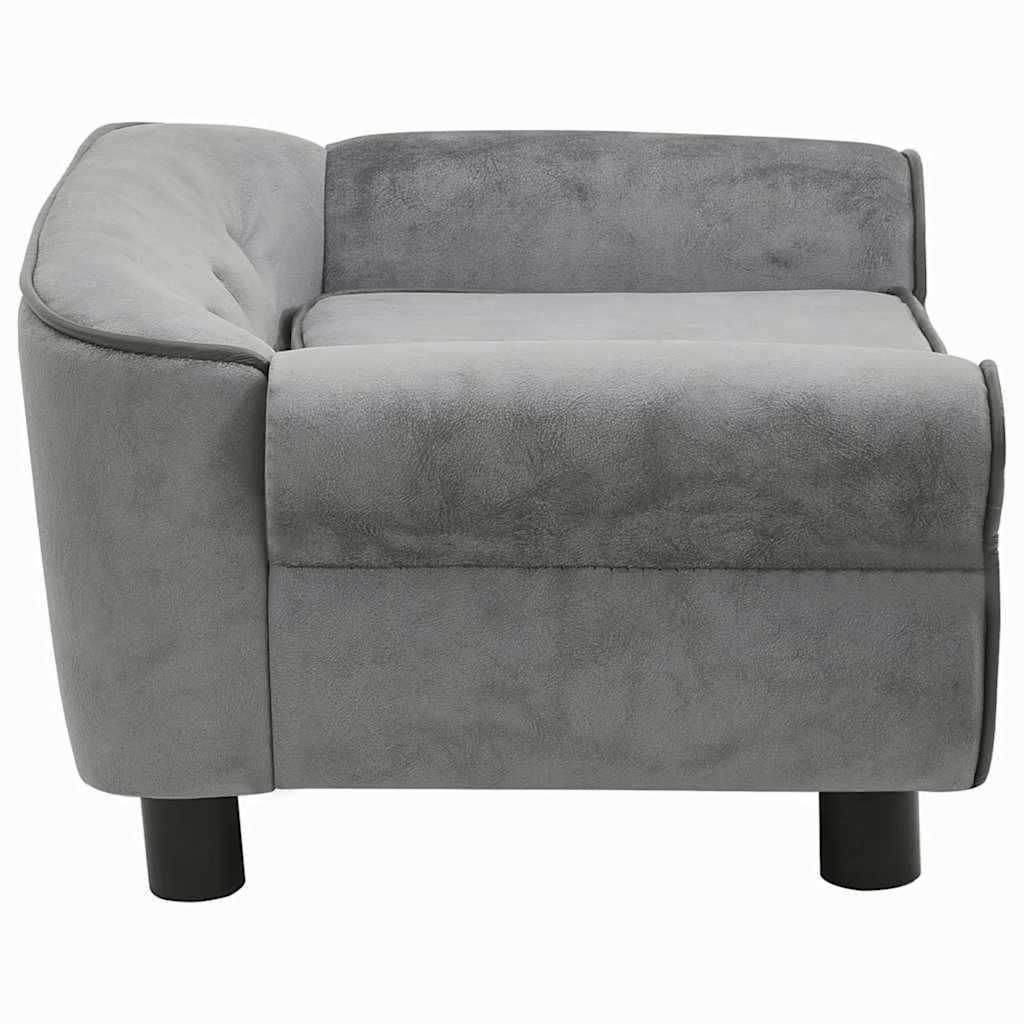 Vidaxl Dog Bank 72x45x30 cm en peluche gris foncé