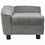 Vidaxl Dog Bank 72x45x30 cm en peluche gris foncé
