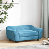 Vidaxl Dog Bank 72x45x30 cm turquoise en peluche