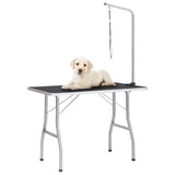 Table de garniture de chien vidaxl réglable avec 1 boucle