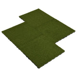 Vidaxl Tiles de l'herbe artificielle 4 ST 50x50x2,5 cm