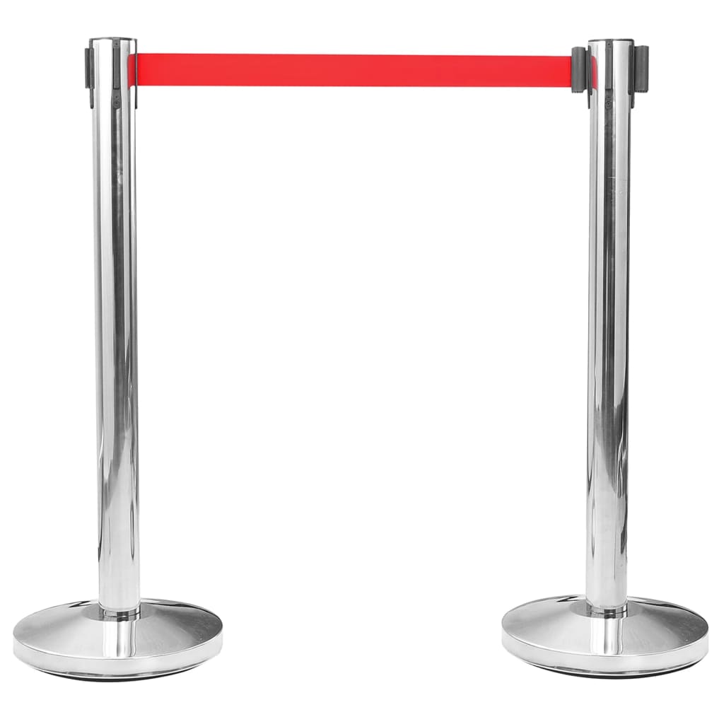 Vidaxl Sales Posts 4 ST avec pneus en acier inoxydable couleur