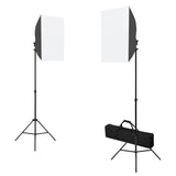 Vidaxl Photo Studio set med softbox -lampor, bakgrund och reflektor