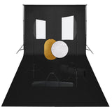 Vidaxl Photo Studio Set mit Softbox -Lampen, Hintergrund und Reflektor