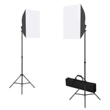 Vidaxl Photo Studio Set mit Softbox -Lampen, Hintergrund und Reflektor