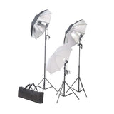 Vidaxl Photo Studio Studio avec des lampes, parapluies, fond et réflecteur