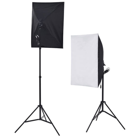 Vidaxl Photo Studio Studio avec Softbox Lamps Umbrella's Background Reflector