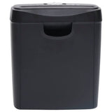 Vidaxl Paper Shredder 6 pages Black Black