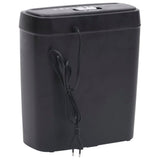 Vidaxl Paper Shredder 6 pages Black Black