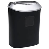 Vidaxl Paper Shredder 10 pages Crosscout Black