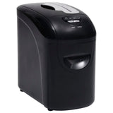 Vidaxl Paper Shredder 10 pages microcut noir