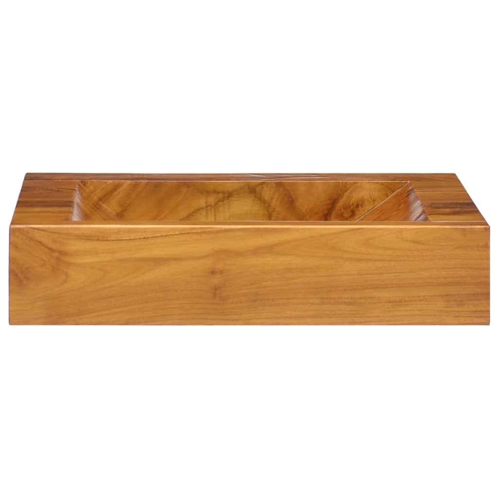 VidaXL Lavabo 50x35x10 cm bois de teck massif