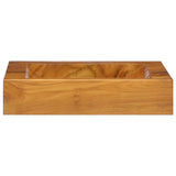 VidaXL Lavabo 50x35x10 cm bois de teck massif