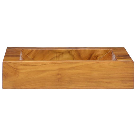 VidaXL Lavabo 50x35x10 cm bois de teck massif