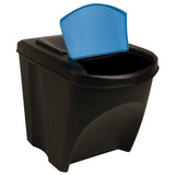 Vidaxl garbage cans 3 st stackable 75 l anthracite -colored