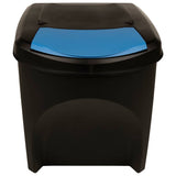 Vidaxl Garbage Cans 4 St Empilable 100 L anthracite -colored