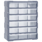 Organisateur de Vidaxl avec 18 tiroirs moyens 38x16x47 cm