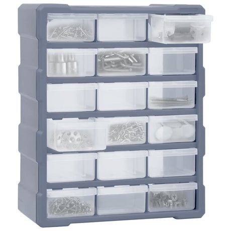Organisateur de Vidaxl avec 18 tiroirs moyens 38x16x47 cm