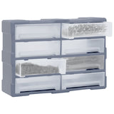 Organisateur de Vidaxl avec 8 grands tiroirs 52x16x37 cm