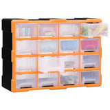 Organisateur de Vidaxl avec 16 tiroirs moyens 52x16x37 cm