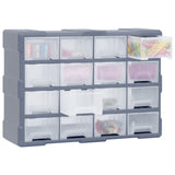 Organisateur de Vidaxl avec 16 tiroirs moyens 52x16x37 cm