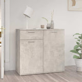 Vidaxl dressoir 80x36x75 cm bewerkt hout betongrijs