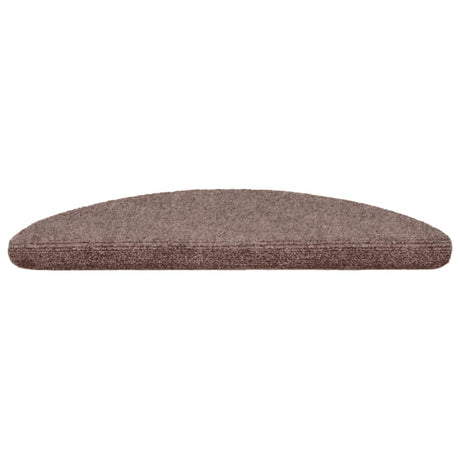 Vidaxl Stair Mats auto-adhésif 5 pièces 56x17x3 cm Hémisphère brun clair