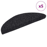 Vidaxl Staicases auto-adhésif 5 pièces 56x17x3 cm Hémisphère noir à moitié