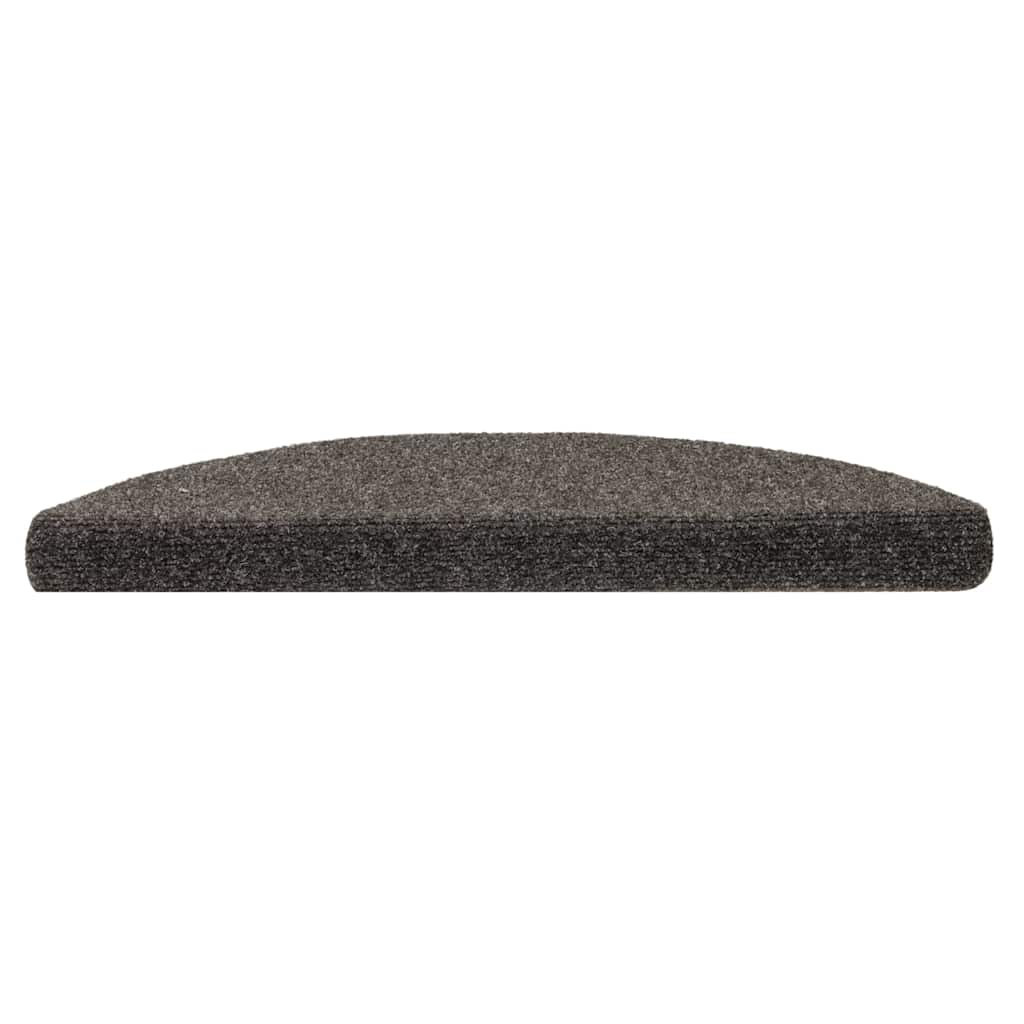 Vidaxl Stair Mats auto-adhésif 10 ST 56X17X3 cm Hémisphère anthracite