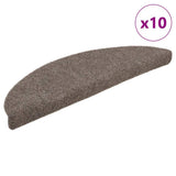 Vidaxl Stair Mats auto-adhésif 10 pièces 56x17x3 cm Hémisphère beige