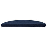 VidaXL tapis d'escalier auto-adhésifs 5 pièces 56x17x3 cm bleu marine semi-circulaire