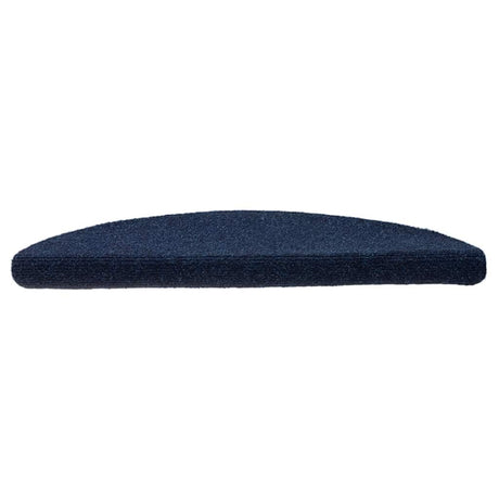 VidaXL tapis d'escalier auto-adhésifs 10 pièces 56x17x3 cm bleu marine semi-circulaire