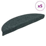 Vidaxx tapis d'escalier autocollants 5 pièces 56x17x3 cm vert semi-circulaire