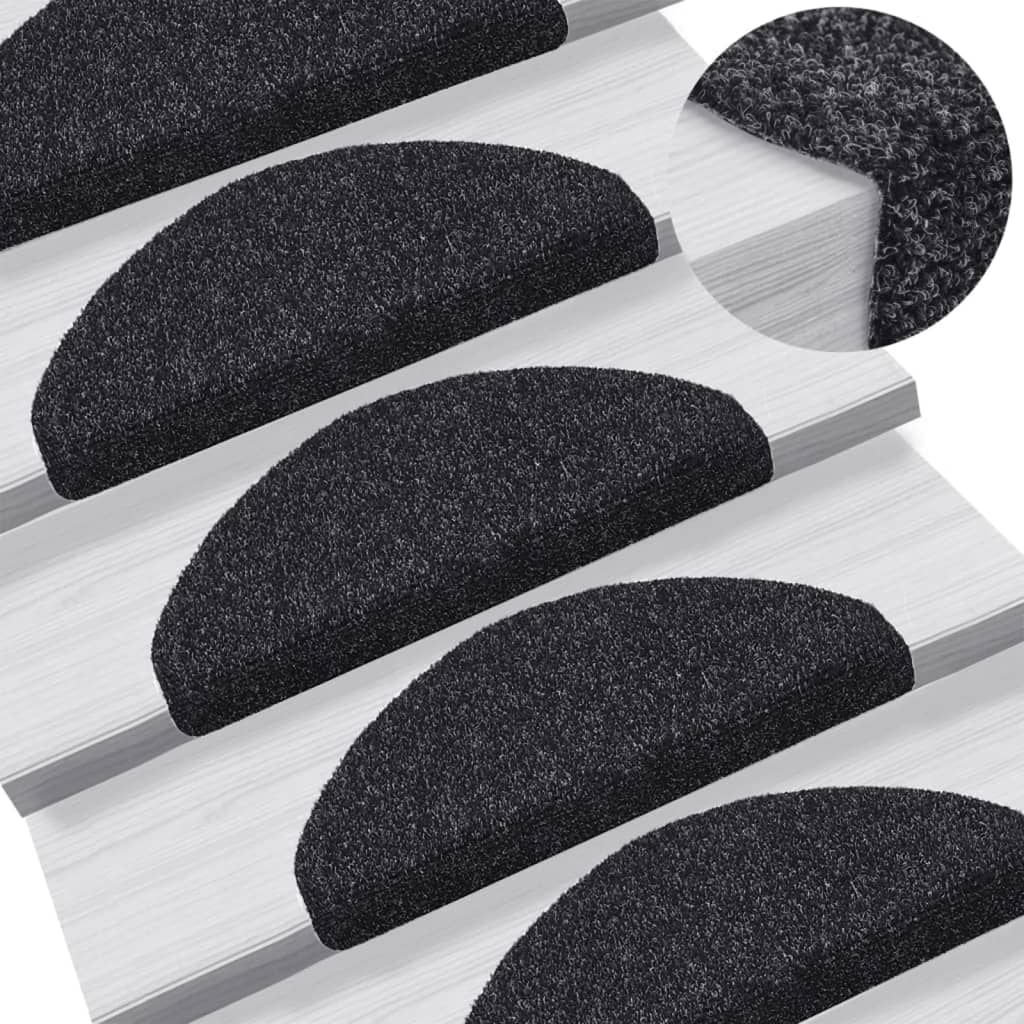 Vidaxl Mat à escalier auto-adhésif 5 pièces 65x21x4 cm semi-linwons grandes