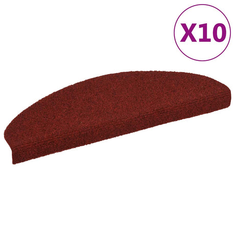 Vidaxl Mat à escalier auto-adhésif 10 pcs 65x21x4 cm