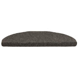 Vidaxl Stair Mats auto-adhésif 5 pièces 65x21x4 cm Hémisphère anthracite grand